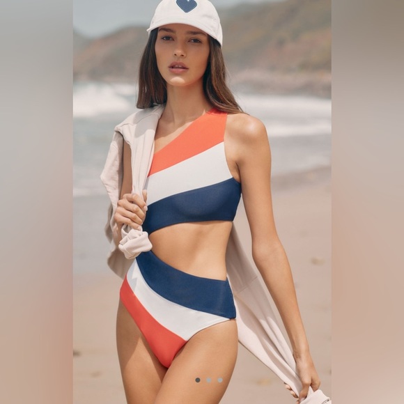 Beach Riot Joyce One-Piece Americana Swimsuit - Picture 1 of 6